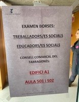 EN MARXA LES PROVES DEL PROCÉS SELECTIU PER A LA BORSA DE TREBALLADORES/ES I EDUCADORS/ES SOCIALS