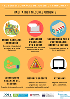 NOVETATS INFORMATIVES DEL SERVEI COMARCAL DE JOVENTUT SOBRE HABITATGE I MESURES URGENTS